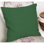 - K12192-Gorsel-1 - Realhomes RealHomes Yeşil Zeminde Yeşil Motifli Düz Renk Desenli Dijital Baskılı Yastık Kırlent Kılıfı Realhomes