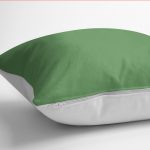 - K12222-Gorsel-3 - Realhomes  RealHomes Yeşil Zeminde Düz Renk Motifli Yeşil Desenli Dijital Baskılı Yastık Kırlent Kılıfı Realhomes