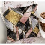 - K12235-Gorsel-1 - Realhomes  RealHomes Abstract Tasarımlı Modern Motifli Mermer Desenli Dijital Baskılı Yastık Kırlent Kılıfı Realhomes