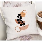 - K12251-Gorsel-1 - Realhomes  RealHomes Beyaz Zeminde Kanvas Motifli Modern Desenli Dijital Baskılı Yastık Kırlent Kılıfı Realhomes