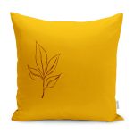 RealHomes Minimalist Zeminde Çiçek Motifli Floral Desenli Dijital Baskılı Yastık Kırlent Kılıfı Realhomes