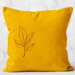 - K12279-Gorsel-2 - Realhomes  RealHomes Minimalist Zeminde Çiçek Motifli Floral Desenli Dijital Baskılı Yastık Kırlent Kılıfı Realhomes