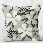 - K12289-Gorsel-2 - Realhomes RealHomes Gri Zeminde Floral Motifli Çiçek Desenli Dijital Baskılı Yastık Kırlent Kılıfı Realhomes