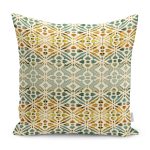 RealHomes Geleneksel Tasarımlı Etnik Motifli Kanvas Desenli Dijital Baskılı Yastık Kırlent Kılıfı Realhomes