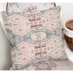 - K12291-Gorsel-1 - Realhomes RealHomes Pastel Zeminde Kanvas Motifli Etnik Desenli Dijital Baskılı Yastık Kırlent Kılıfı Realhomes