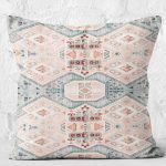- K12291-Gorsel-2 - Realhomes RealHomes Pastel Zeminde Kanvas Motifli Etnik Desenli Dijital Baskılı Yastık Kırlent Kılıfı Realhomes