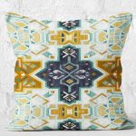 - K12292-Gorsel-2 - Realhomes RealHomes Bebek Mavi Zeminde Etnik Motifli Suluboya Desenli Dijital Baskılı Yastık Kırlent Kılıfı Realhomes