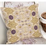 - K12294-Gorsel-1 - Realhomes RealHomes Pastel Zeminde Etnik Motifli Suluboya Desenli Dijital Baskılı Yastık Kırlent Kılıfı Realhomes