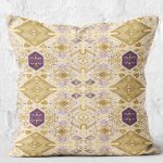 - K12294-Gorsel-2 - Realhomes RealHomes Pastel Zeminde Etnik Motifli Suluboya Desenli Dijital Baskılı Yastık Kırlent Kılıfı Realhomes