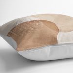 - K12303-Gorsel-3 - Realhomes  RealHomes Kahverengi - Krem Zeminde Geometrik Motifli Kanvas Desenli Dijital Baskılı Yastık Kırlent Kılıfı Realhomes