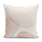 - K12304-Gorsel - Realhomes RealHomes Krem - Kahverengi Zeminde Bohem Motifli Modern Sanat Desenli Dijital Baskılı Yastık Kırlent Kılıfı Realhomes