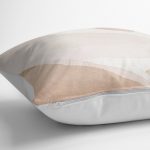 - K12306-Gorsel-3 - Realhomes RealHomes Krem - Kahverengi Zeminde Modern Sanat Motifli Boyama Desenli Dijital Baskılı Yastık Kırlent Kılıfı Realhomes