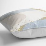 - K12326-Gorsel-3 - Realhomes RealHomes Gold - Mavi Zeminde Tablo Motifli Boyama Desenli Dijital Baskılı Yastık Kırlent Kılıfı Realhomes