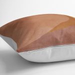 - K12338-Gorsel-3 - Realhomes RealHomes Kahverengi - Kiremit Zeminde Modern Sanat Motifli Tablo Desenli Dijital Baskılı Yastık Kırlent Kılıfı Realhomes