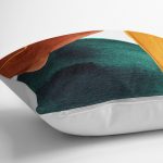 - K12341-Gorsel-3 - Realhomes RealHomes Sarı - Lacivert Zeminde Tablo Motifli Abstract Desenli Dijital Baskılı Yastık Kırlent Kılıfı Realhomes