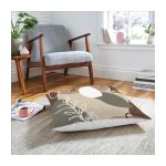 Bej Zeminde Krem Motifli Düz Renk Desenli Sade & Şık Klasik Salon & Oturma Odası Banyo Dijital Baskılı Makinede Yıkanabilir Kaymaz Taban Saçaklı Halı Realhomes