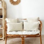 Realhomes 4'lü Set Dikdörtgen Handmade Elişi Natural Buldan Bezi Otantik Organik Pamuklu Püsküllü Kırlent Kılıfı Realhomes