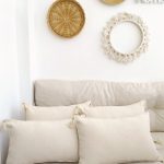 Realhomes 4'lü Set Handmade Elişi Natural Buldan Bezi Otantik Organik Pamuklu Püsküllü Kırlent Kılıfı Realhomes