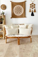 Realhomes 6'lı Set Kare & Dikdörtgen Handmade Elişi Natural Buldan Bezi Otantik Organik Pamuklu Püsküllü Kırlent Kılıfı Realhomes