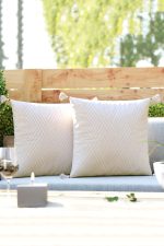 - 2-5 - Realhomes Realhomes 2'li Set Handmade Elişi Natural Buldan Bezi Otantik Organik Pamuklu Püsküllü Kırlent Kılıfı Realhomes