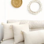 Realhomes 2'li Set Handmade Elişi Natural Buldan Bezi Otantik Organik Pamuklu Püsküllü Kırlent Kılıfı Realhomes