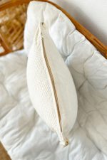 - 4 - Realhomes Realhomes 4'lü Set Dikdörtgen Handmade Elişi Natural Buldan Bezi Otantik Organik Pamuklu Püsküllü Kırlent Kılıfı Realhomes