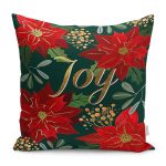 - K12356-Realhomes-Kirmizi-Gul-Desenli-Joy-Yazi-Tasarimli-Yastik-Kirlent-Kilifi - Realhomes Realhomes Kırmızı Gül Desenli Joy Yazı Tasarımlı Yastık Kırlent Kılıfı Realhomes