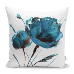 - K12367-Realhomes-Guaj-Boya-Cizimli-Mavi-Gul-Tasarimli-Dijital-Baskili-Yastik-Kirlent-Kilifi - Realhomes Realhomes Guaj Boya Çizimli Mavi Gül Tasarımlı Dijital Baskılı Yastık Kırlent Kılıfı Realhomes