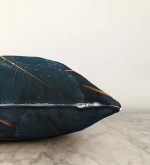 - Rasel-K12359-Gorsel-2 - Realhomes  Realhomes 3D Yağmur Damlacıkları Yaprak Tasarımlı Dijital Baskılı Raşel Kadife Yastık Kırlent Kılıfı Realhomes