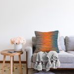 Realhomes Renkli Suluboya Fırça Darbeleri Dijital Baskılı Raşel Kadife Yastık Kırlent Kılıfı Realhomes