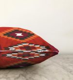 Realhomes Etnik İskandinav Tasarımlı Renkli Geometrik Motifli Raşel Kadife Yastık Kırlent Kılıfı Realhomes