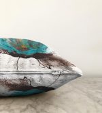 - Rasel-K12384-Gorsel-2 - Realhomes  Realhomes Sanatsal Çiçek Tasarımlı Özel Tasarım Dijital Baskılı Raşel Kadife Yastık Kırlent Kılıfı Realhomes