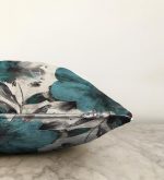 - Rasel-K12385-Gorsel-2 - Realhomes Realhomes Pastel Renkli Yapraklar Dijital Baskılı Raşel Kadife Yastık Kırlent Kılıfı Realhomes