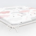 Renkli Ay Bulut Motifli Özel Tasarım Dijital Baskılı Modern Fermuarlı Sandalye Minderi Realhomes