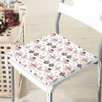 - Frm-1112-Gorsel-3 - Realhomes Yavru Penguenler Çizimli Özel Tasarım Dijital Baskılı Modern Fermuarlı Sandalye Minderi Realhomes