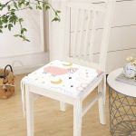 - Frm-1116-Gorsel-2 - Realhomes Pembe Keçi Motifli Özel Tasarım Dijital Baskılı Modern Fermuarlı Sandalye Minderi Realhomes