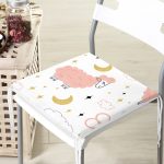 - Frm-1116-Gorsel-3 - Realhomes Pembe Keçi Motifli Özel Tasarım Dijital Baskılı Modern Fermuarlı Sandalye Minderi Realhomes