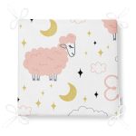 - Frm-1116-Gorsel-4 - Realhomes Pembe Keçi Motifli Özel Tasarım Dijital Baskılı Modern Fermuarlı Sandalye Minderi Realhomes