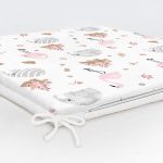 Flamingo ve Fil Motifli Özel Tasarım Dijital Baskılı Modern Fermuarlı Sandalye Minderi Realhomes