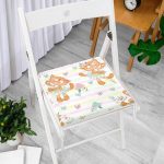 Dans Eden Kedi Desenli Dijital Baskılı Özel Tasarım Modern Fermuarlı Sandalye Minderi Realhomes