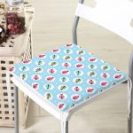 Rengarenk Uğur Böcekleri Desenli Dijital Baskılı Özel Tasarım Modern Fermuarlı Sandalye Minderi Realhomes