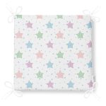 - Frm-1354-Gorsel-4 - Realhomes Beyaz Zemin Rengarenk Yıldız Motifli Dijital Baskılı Özel Tasarım Modern Fermuarlı Sandalye Minderi Realhomes