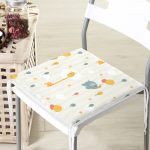 Fil Ve Zürafa Desenli Dijital Baskılı Özel Tasarım Modern Fermuarlı Sandalye Minderi Realhomes