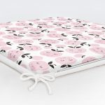 - Print - Realhomes Pembe Gülümseyen Elmalar Motifli Dijital Baskılı Özel Tasarım Modern Fermuarlı Sandalye Minderi Realhomes