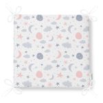 - template 1 - Realhomes Gökyüzü Desenli Çocuk Odası Temalı Dijital Baskılı Özel Tasarım Modern Fermuarlı Sandalye Minderi Realhomes