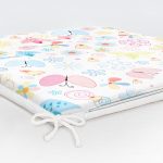 Kelebek Ve Kuş Desenli Dijital Baskılı Özel Tasarım Modern Fermuarlı Sandalye Minderi Realhomes