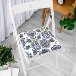 - Frm-2224-Gorsel-2 - Realhomes Porselen Deseni Dijital Baskılı Dekoratif Kırlent Fermuarlı Sandalye Minderi Realhomes