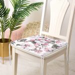 Toplu Kanaviçe Çiçek Dijital Baskılı Fermuarlı Sandalye Minderi Realhomes