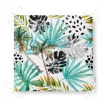 - Frm-2477-Gorsel-4 - Realhomes Siyah Puanlı Mavi Palmiye Modern Dijital Baskılı Fermuarlı Sandalye Minderi Realhomes