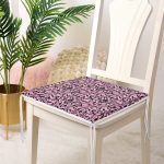 - Frm-3833-Gorsel-3 - Realhomes Pembe Zeminde Siyah Motifler Dijital Baskılı Modern Fermuarlı Sandalye Minderi Realhomes